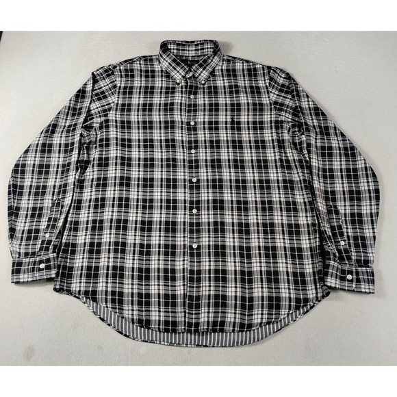 Ralph Lauren Other - Ralph Lauren Shirt Mens XL Black Gray Plaid Long Sleeve Button Down Preppy